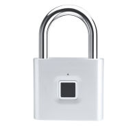 Smart Fingerprint Lock Padlock USB Rechargeable Thumbprint Door Padlock Portable Biometric Lock Cabinet Lock Drawer Lock