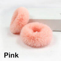 N57h Soft Jewelry Furry Scrunchie Fluffy Faux Fur Hair Ring Rope Band Girls Elastic Cute