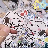 ❅☫❀ 100Pcs Snoopy Cute Korean Ins No Repeat Decoration Stickers Diy Hand Account Material Mobile Ipad Waterproof Stickers for Girls