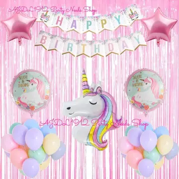 Barbie unicorn best sale party supplies