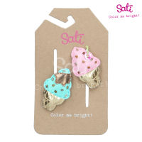 SATI-กิ๊บติดผม-2ND. ICE CREAM SNAP CLIP-LC004