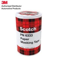 3M 6333 18MM X 13.75M เทปกระดาษกาวย่นม้วนเล็ก สำหรับพ่นสี รถยนต์ (5ม้วน/แพ็ค)