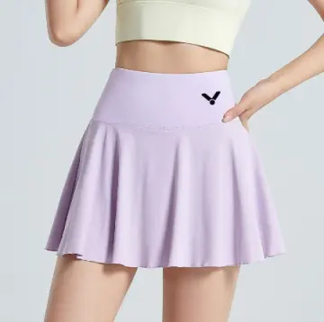 Purple Reflective Skirt Set
