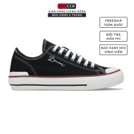 Giày thể thao Nam Nữ chính hãng DINCOX Shoes - D21 Black, Chất Vải Canvas nhập khẩu mềm êm, ôm chân, thoáng khí, lớp lót cotton, đế cao su lưu hóa mềm, mẫu hottrend 2021, phù hợp đi làm, đi chơi du lịch đều được - Cox shoes shop thumbnail