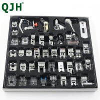 42 Pcs โลหะ Multifunctional Presser Foot Kit,เครื่องมือเย็บผ้าในครัวเรือน,ทอ Blind StitchOverlock Stitchซิปไม้บรรทัดอะไหล่