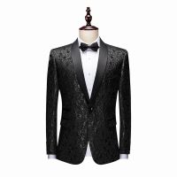 Men Blazers Banquet Party Prom Ball Slim Fit Wedding Tuxedo Suit Jackets Shawl Lapel Stage Costume Nightclub Singer Host Dancer