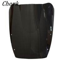 Motorcycle Black ABS Windshield WindScreen Double Bubble For Suzuki GSX 600F/750F 600F 750F Katana 87-97