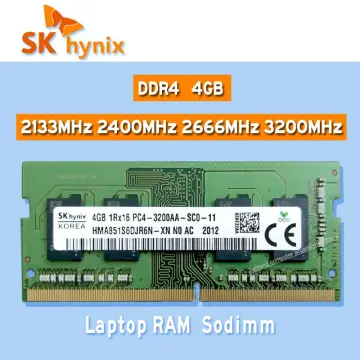 SK HYNIX HMA851S6CJR6N 4GB 1RX16 DDR4 SO-DIMM PC4-19200 2400MHZ