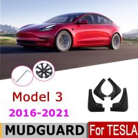 Car Mudflap For Tesla Model 3 2022 2021 2020 2019 2018 Over Fender Mud Splash Guard Flaps Mudguard Essories Exterior Parts