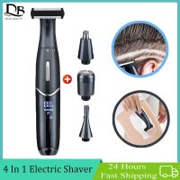 ZZOOI 4 in 1 Electric Shaver For Men Eyebrow Nose Hair Trimmer Razor Shaving Machine Women Arm Leg Underarm Body Hair Removal Epilator