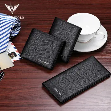 WilliamPolo Genuine Leather Luxury Men's Clutch Zipper Wallets for Men