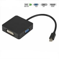 [LUNA electronic accessories] 3 In 1 Mini Display Port MINI DP ชายกับ HDMI DVI VGA หญิงอะแดปเตอร์แปลงสายเคเบิลสำหรับ MacBook Air Pro MDP