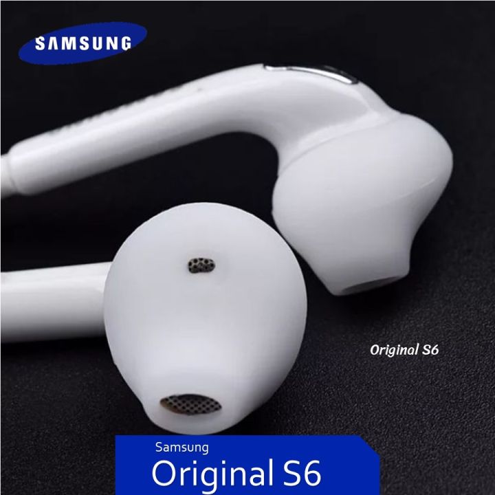 หูฟัง-samsung-s6-สายแบน-สีขาว-แถมซิลิโคนหูฟัง-1-คู่-หูฟังซัมซุง-ราคาถูก-ทนทาน-ใช้งานได้นาน-สายเหนียวนุ่ม