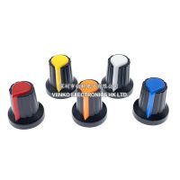 5PCS/lot WH148 potentiometer knob cap(copper core) 15X17mm 6mm Shaft Hole AG2 Yellow Orange Blue White Red 5value*1PCS=5PCS