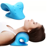 Neck Shoulder Stretcher Relaxer Cervical Chiropractic Traction Device Massage Pillow for Pain Relief Cervical Spine Alignment