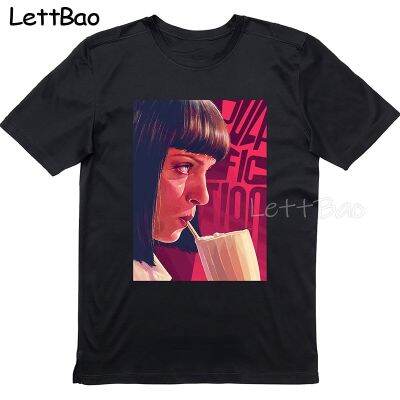 Pulp Fiction Mia Wallace Quentin Tarantino Mens Vintage Tshirt Men T Shirt Cotton Retro Tees Male Men 100% Cotton Gildan