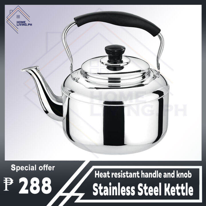 Stainless Steel Kettle 5L/4L Heat resistant handle and knob stainless