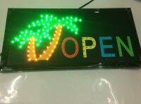 PP ป้ายไฟ OPEN อักษร ตกแต่งหน้าร้าน LED SIGN ข้อความ  YW-18