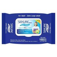 ทิชชู่เปียกผู้ใหญ่ sekure adult wipes 100แผ่น