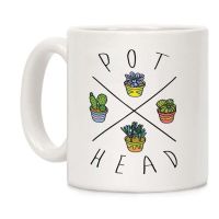 【✴COD✴】 JICOC Pot Head Head Succulents สีขาว11ออนซ์แก้วกาแฟเซรามิค