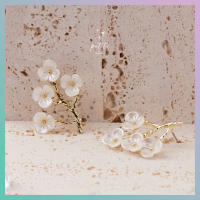 [petite by PRAKYRE] Sakura Earring - ต่างหูดอกไม้เรียบหรู สไตล์เกาหลี