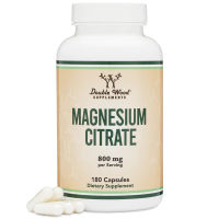 Magnesium Citrate by Double Wood -180 Capsules