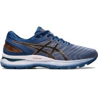 N22 Asics-2023GEL-NIMBUS22กีฬามืออาชีพรองเท้าวิ่งซามูไรสีดำกันกระแทกระบายอากาศได้