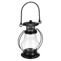 Iron Candle Holder Creatives Exquisite Elegant Hanging Stand Lantern Lovers Romantic Candlelight Holder Decor Black Beige