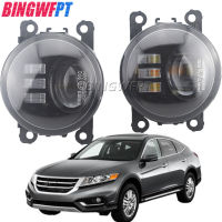 สำหรับ Honda Crosstour 2013 2014 2015 ndnew Double LED Fog Light Assembly ไฟวิ่งกลางวัน DRL 12V H11หมอกโคมไฟ *