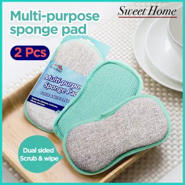 5pcs/set Random Mixed Color Scouring Pad, Square Dish Cloth