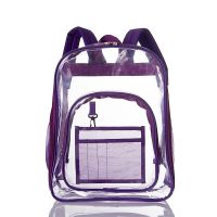 Transparent Backpack PVC Students Fashion School Bag Double Shoulder Bag Beach Travel Bag Sports Backpack Cute Backpack