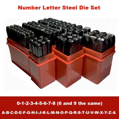Number Letter Steel Die Metal Stamping Set Punching Leather Gold Silver DIY Jewelry Logo Stamps Craft Steel Puncher 2mm-12.5mm
