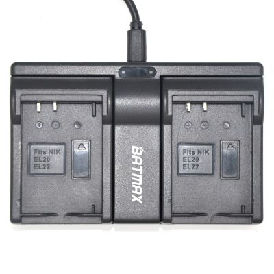 USB คู่เครื่องชาร์จ Nikon EN-EL20 EN EL20 ENEL20แบตเตอรี่ Nikon 1 J1 J2 J3 S1กล้องตก Z1แบตเตอรี่กล้อง Yuebian