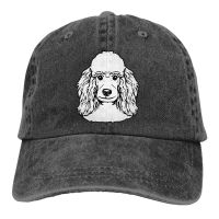 Animal Animals Dog Poodles Poodle Face Baseball Cap cowboy hat Peaked cap Cowboy Bebop Hats Men and women hats