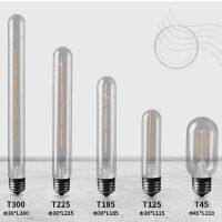 หลอดไฟโคมไฟติดผนังไฟเส้นสุดสร้างสรรค์ทำจากโคมไฟทังสเตนเลียนแบบ T300T125T45แนวย้อนยุค E27หลอดไฟเอดิสัน LED