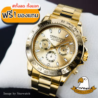 AMERICA EAGLE นาฬิกาข้อมือสุภาพบุรุษ สายสแตนเลส รุ่น AE017G - Gold/Gold