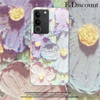 เคสโทรศัพท์ใหม่สำหรับ VIVO V29 Pro V29E ฝาครอบ จิตรกรรมภาพการ์ตูนซิลิโคนแบบนุ่มดอกไม้แฟชั่นกันกระแทกสำหรับ VIVO V29 V29E เคส