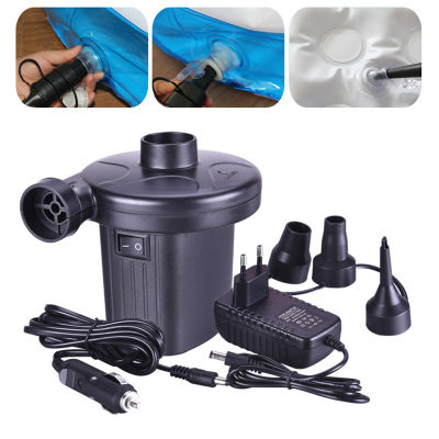 Portable Auto DC Electric Air Pump Quick-Fill Home Car Airpump For Inflatables MattressRaftBedBoatPool Swimming Ring AA