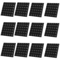 12Pcs Acoustic Soundproof Foam Sound Absorbing Panels Sound Insulation Panels Wedge for Studio Walls Ceiling,2x12x12Inch