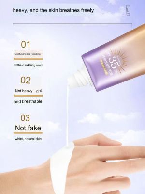 Favogue Body Refreshing,Non Waterproof Cream SPF35 + PA +++ 40Ml--SP35  Greasy,Isolating HZ-065