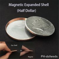 【hot】✐ Magnetic Expanded (Half Dollar) Tricks Gimmick Props Appearing Vanishing Coin Magicians