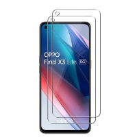 For Oppo Find X3 Lite (5g) Premium Tempered Glass Screen Protector Protective Film HD Clear Protecting Guard Lift Supports