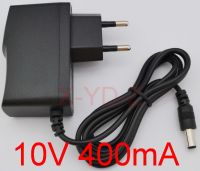 1PCS 10V 400mA AC 100V-240V Converter Switching Power Adapter DC 10V 400mA 0.4A EU Plug DC 5.5มม. X 2.1มม.-2.5มม.