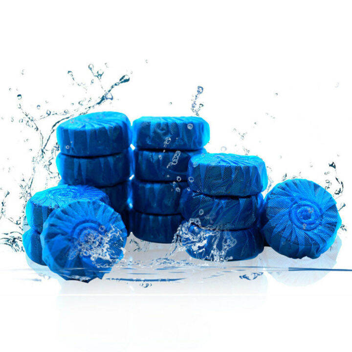10pcs Blue Tablet Toilet Cleaner Toilet Deodorizer Bathroom Cleaner