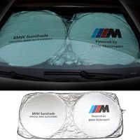 150X70CM Sun Shade กระจกบังแดดด้านหน้าด้านหลัง UV ป้องกันฟิล์มสะท้อนแสงรถยนต์สำหรับ BMW E90 E60 F30 F10 F15 E63 E64 E65 E86 E89 E85 E91 E92 E93 F02 E61 F01 GT M3 M5