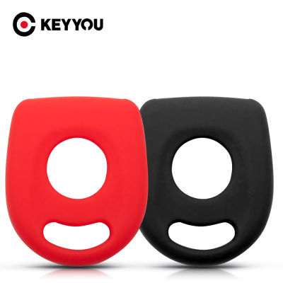 A CWwartKEYYOU Silicone Transponder Key Case Cover For Volkswagen VW Passat Golf GTI Beetle Polo For SEAT Ibi Leone For Octavia