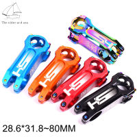 Elder Sea 28.6X31.8X80Mm 0องศา Mtb Bike Stem Cnc อลูมิเนียมอัลลอยด์ Mountain Bike ที่มีสีสัน Handlebar Stem จักรยาน Parts