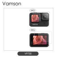 【Wireless】 Vamson สำหรับ Go Pro 9อุปกรณ์เสริมกรอบเคสสำหรับ Hero 10 9ตัวป้องกันหน้าจอสีดำกระจกเทมเปอร์เลนส์ป้องกันฟิล์ม Cover