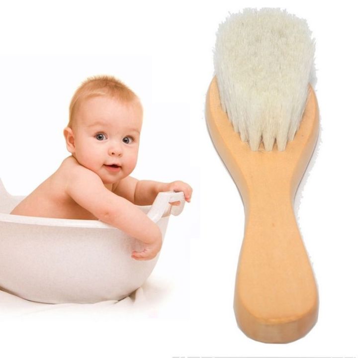 2-pcs-set-new-baby-care-natural-wool-wooden-brush-comb-kids-hairbrush-newborn-infant-comb-head-massager