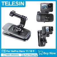 Telein 360 ° คลิปติดกระเป๋าเป้แบบหมุนได้ขายึดกล้องโกโปรฮีโร่11 10 9 8 7 6 5 Insta360อุปกรณ์เสริมของกล้องแอคชั่นแคมเมราแอคชั่น DJI